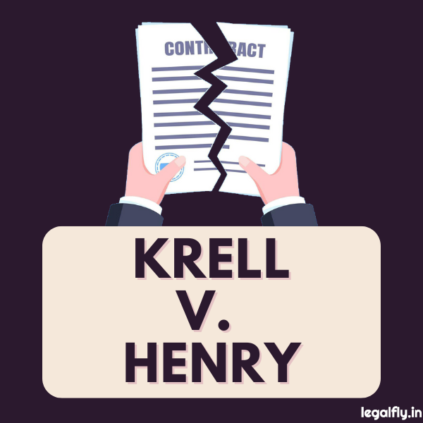 Case Summary: Krell v. Henry 1903