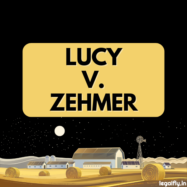 Case Summary: Lucy v. Zehmer 1954 - A Landmark Case in Contract Law