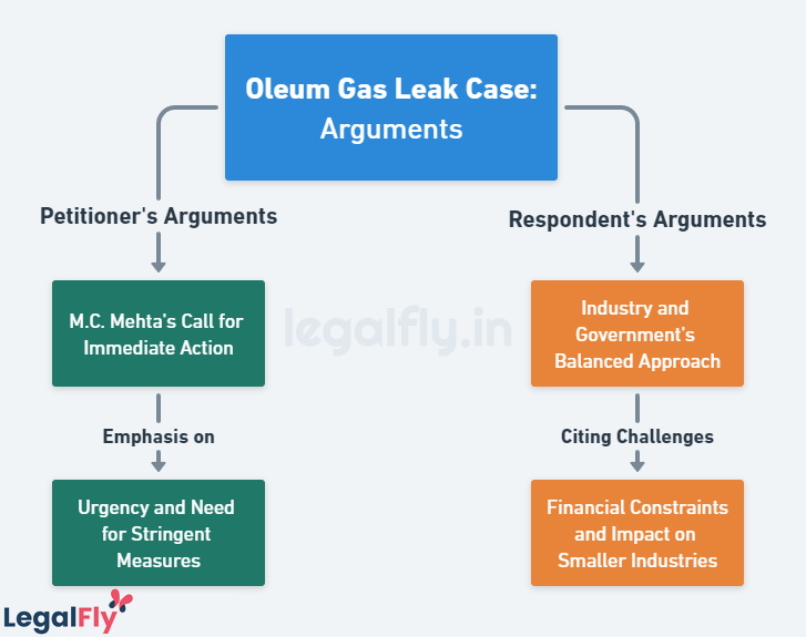 Arguments in M.C. Mehta v. Union of India - Oleum Gas Leak Case